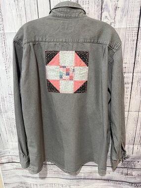 Wrangler Shirt with Quilt Design L